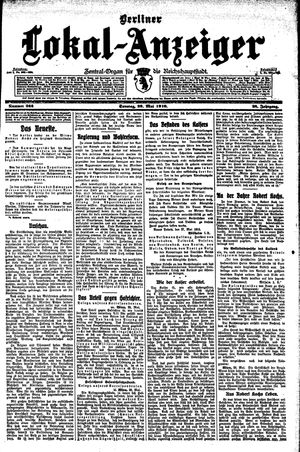 Berliner Lokal-Anzeiger vom 29.05.1910