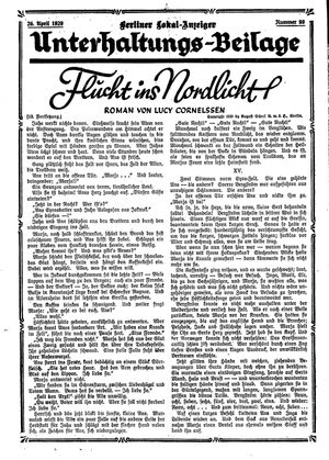 Berliner Lokal-Anzeiger vom 26.04.1929