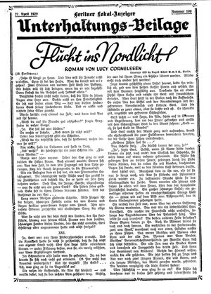 Berliner Lokal-Anzeiger vom 27.04.1929