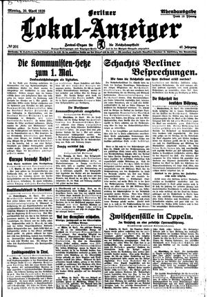 Berliner Lokal-Anzeiger vom 29.04.1929