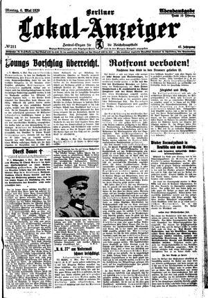 Berliner Lokal-Anzeiger vom 06.05.1929