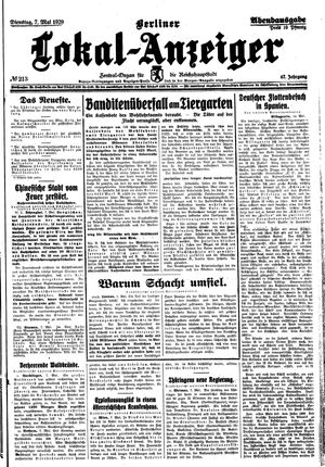 Berliner Lokal-Anzeiger vom 07.05.1929