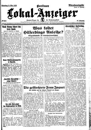 Berliner Lokal-Anzeiger vom 14.05.1929