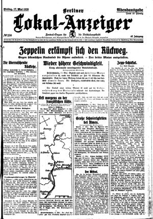 Berliner Lokal-Anzeiger vom 17.05.1929