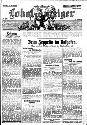 Berliner Lokal-Anzeiger vom 19.05.1929