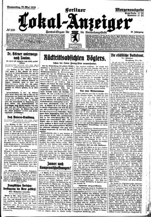 Berliner Lokal-Anzeiger on May 23, 1929