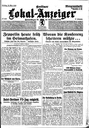 Berliner Lokal-Anzeiger vom 24.05.1929