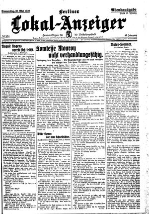 Berliner Lokal-Anzeiger vom 30.05.1929