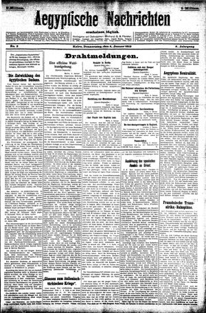 Aegyptische Nachrichten on Jan 4, 1912