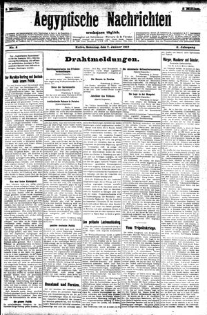 Aegyptische Nachrichten vom 07.01.1912