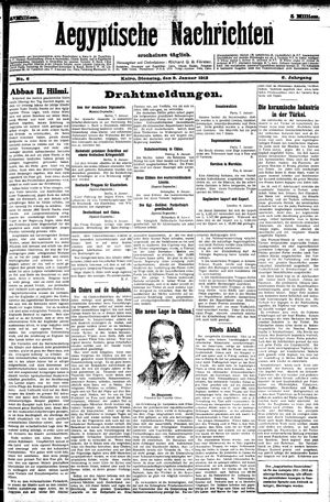 Aegyptische Nachrichten on Jan 9, 1912