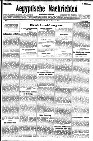 Aegyptische Nachrichten vom 10.01.1912
