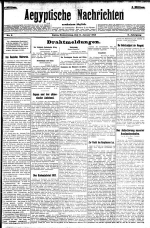 Aegyptische Nachrichten vom 11.01.1912