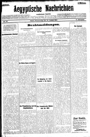 Aegyptische Nachrichten vom 25.01.1912