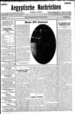 Aegyptische Nachrichten vom 27.01.1912