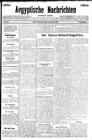 Aegyptische Nachrichten vom 30.01.1912