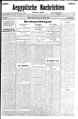 Aegyptische Nachrichten vom 31.01.1912