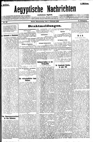 Aegyptische Nachrichten on Feb 1, 1912