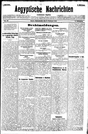 Aegyptische Nachrichten on Feb 3, 1912