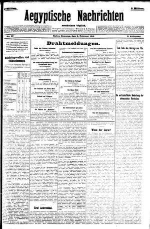 Aegyptische Nachrichten vom 04.02.1912