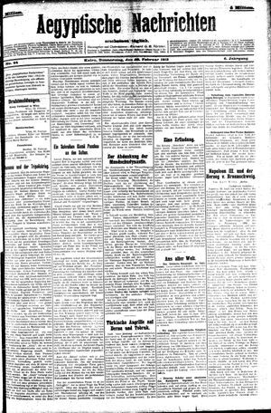 Aegyptische Nachrichten on Feb 22, 1912