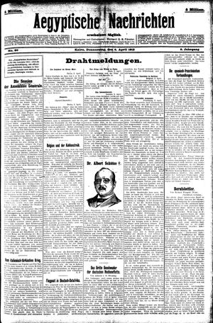 Aegyptische Nachrichten vom 04.04.1912