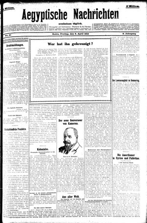 Aegyptische Nachrichten on Apr 5, 1912