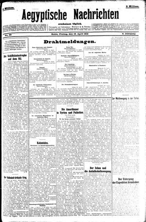 Aegyptische Nachrichten on Apr 12, 1912