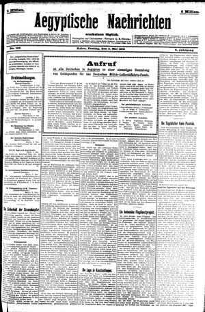 Aegyptische Nachrichten on May 3, 1912