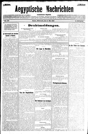 Aegyptische Nachrichten vom 08.05.1912