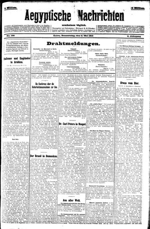 Aegyptische Nachrichten vom 09.05.1912