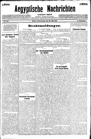 Aegyptische Nachrichten vom 30.05.1912