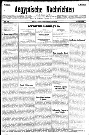 Aegyptische Nachrichten vom 13.06.1912
