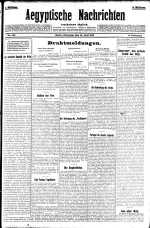 Aegyptische Nachrichten vom 18.06.1912