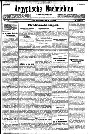 Aegyptische Nachrichten on Jun 22, 1912