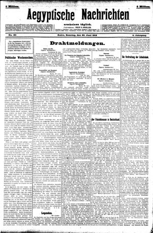 Aegyptische Nachrichten vom 30.06.1912