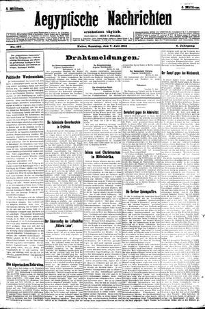 Aegyptische Nachrichten vom 07.07.1912
