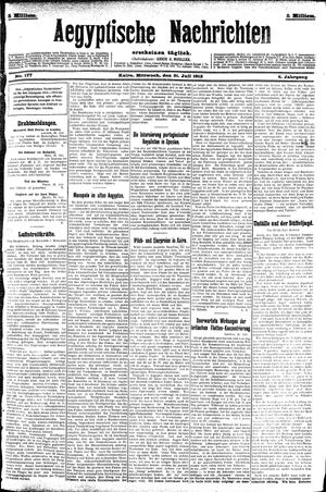 Aegyptische Nachrichten vom 31.07.1912