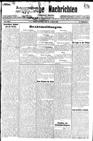 Aegyptische Nachrichten vom 18.08.1912
