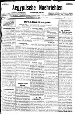 Aegyptische Nachrichten vom 06.09.1912
