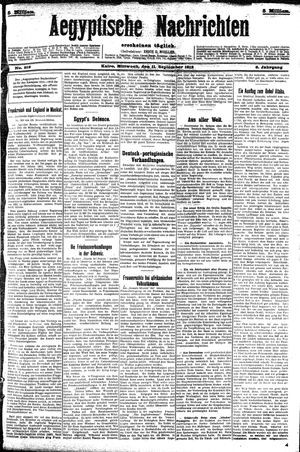 Aegyptische Nachrichten vom 11.09.1912