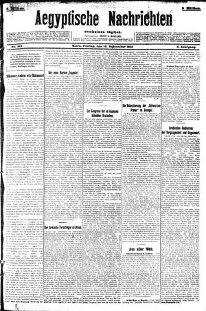 Aegyptische Nachrichten on Sep 13, 1912