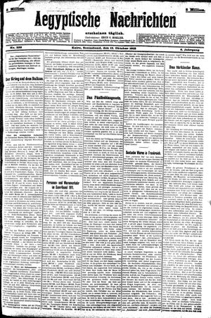 Aegyptische Nachrichten vom 12.10.1912