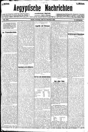 Aegyptische Nachrichten on Oct 18, 1912
