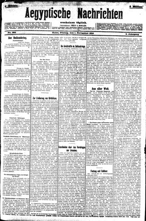 Aegyptische Nachrichten vom 01.11.1912