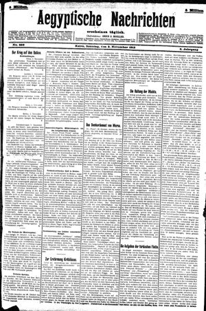 Aegyptische Nachrichten on Nov 3, 1912