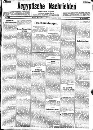 Aegyptische Nachrichten vom 21.12.1912