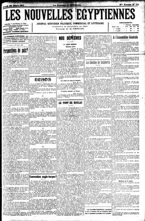 Les nouvelles Egyptiennes on Mar 28, 1912