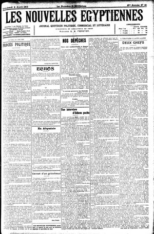 Les nouvelles Egyptiennes on Apr 5, 1912