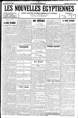 Les nouvelles Egyptiennes vom 04.05.1912